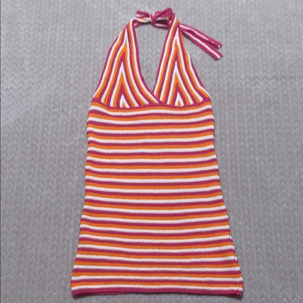 Primark Womens Crochet Halter Dress